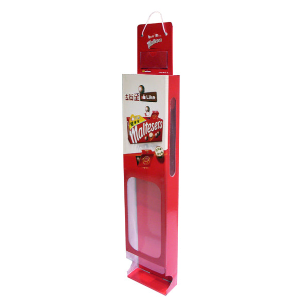 Cardboard Display of Sidekick/Hanging - Plastic sheet , Open Top , Rope