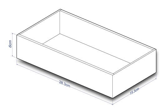 Simple Cardboard Tray Countertop Display with Full Color Printing