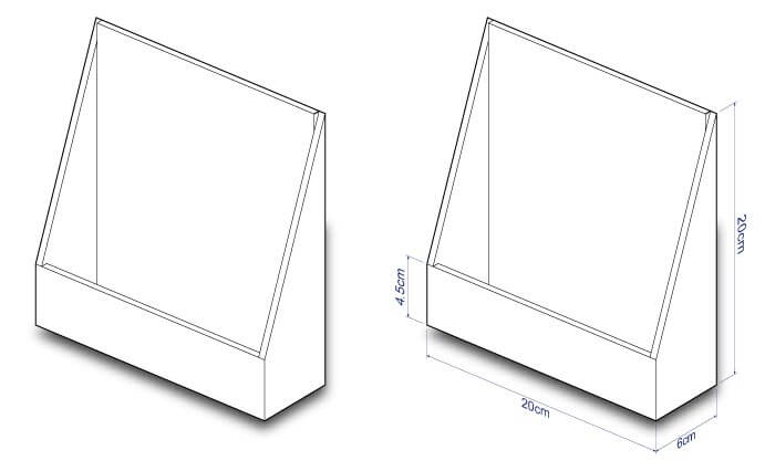 Cardboard Baby Products Countertop Display with Full Color 3