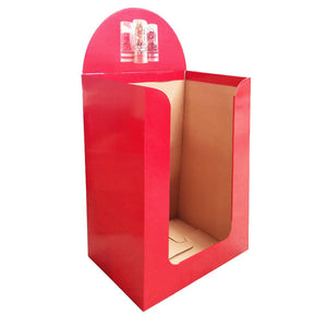 Cardboard Dump Bin for Floor, Deep open at front, 5pcs. Cardboard Stacking Partition