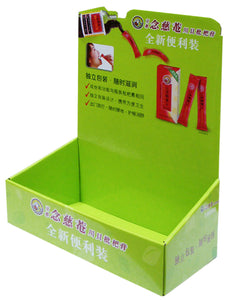 Cardboard Countertop Display for Health Products
