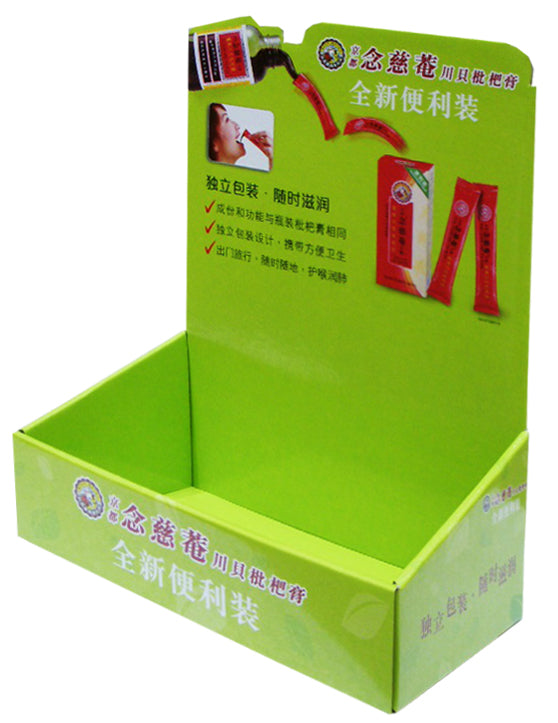 Cardboard  Counter top Display for Health products