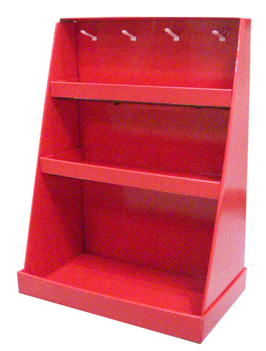 Cardboard Counter top Display with 3 Levels and Hooks
