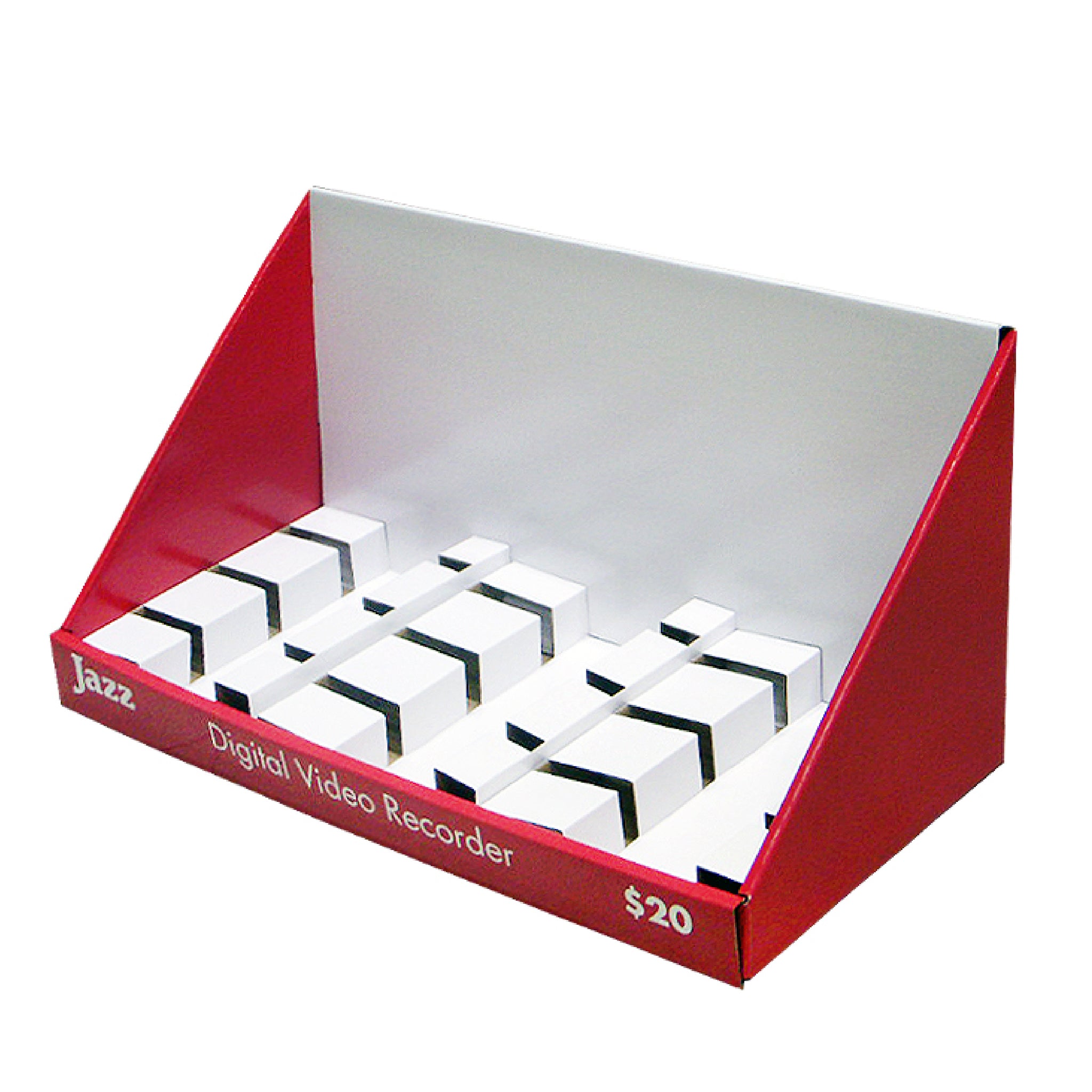 Cardboard Electronic Product Countertop Display with Special Divider 2