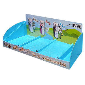 Cardboard Countertop Display with Removable Header